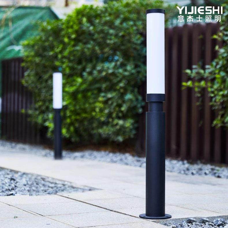 简约柱形草坪灯户外防水铝制庭院灯柱小区街道公园绿道矮柱路灯