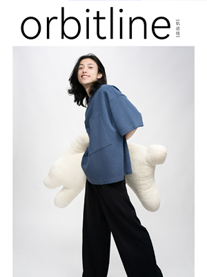 orbitline 五分袖卫衣 海岸蓝 短袖 运动中性宽松休闲居家 范李猿