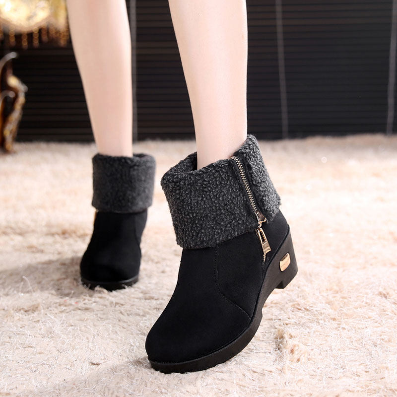 冬季老北京布鞋女棉鞋加绒加厚保暖棉靴软底短靴松糕底厚底雪地靴,女鞋,时尚雪地靴,淘宝优惠券,粉丝福利购,淘宝优惠卷