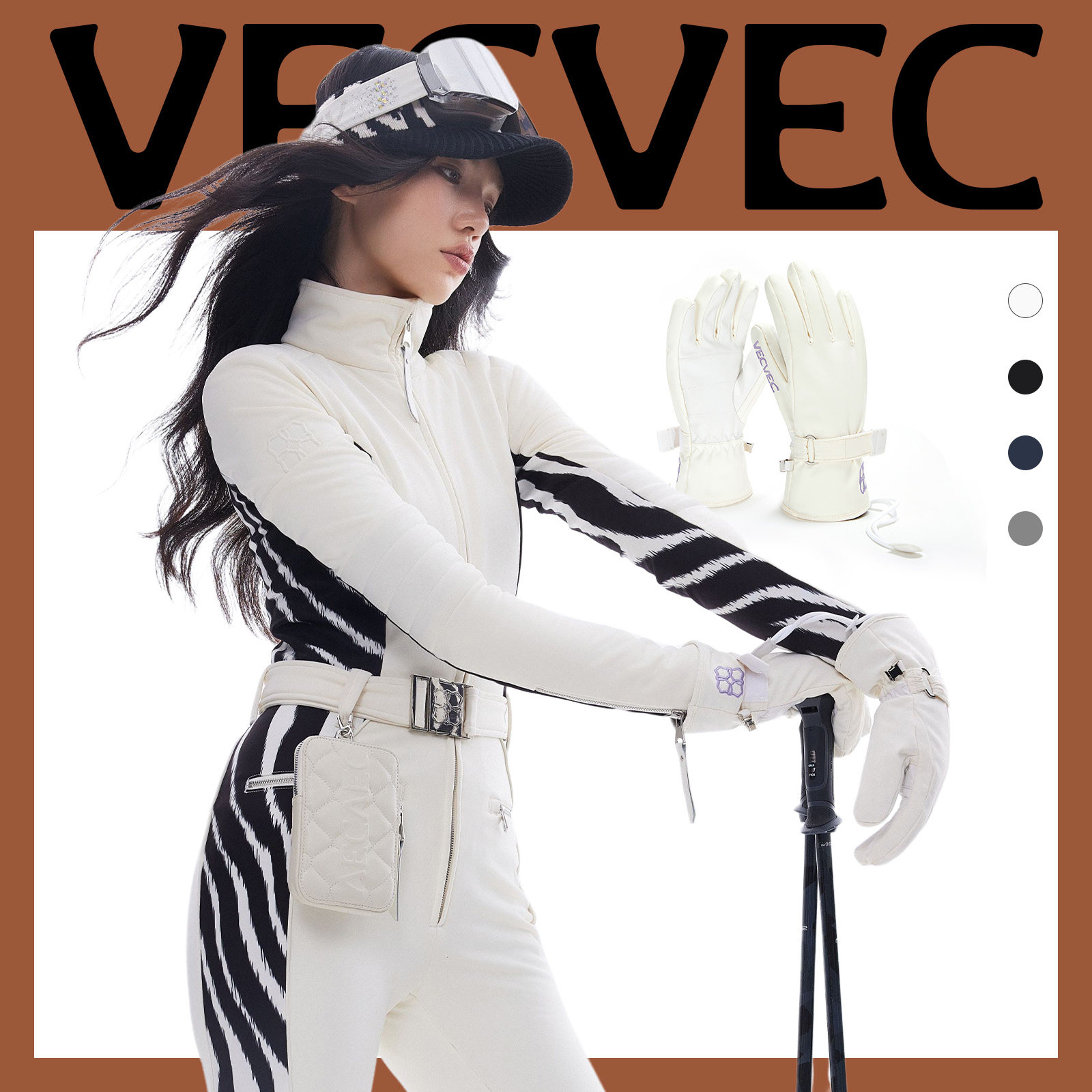 VECVEC滑雪手套女成人保暖透气防水防滑耐磨单板双板装备五指分指,户外/登山/野营/旅行用品,滑雪手套,淘宝优惠券,粉丝福利购,淘宝优惠卷