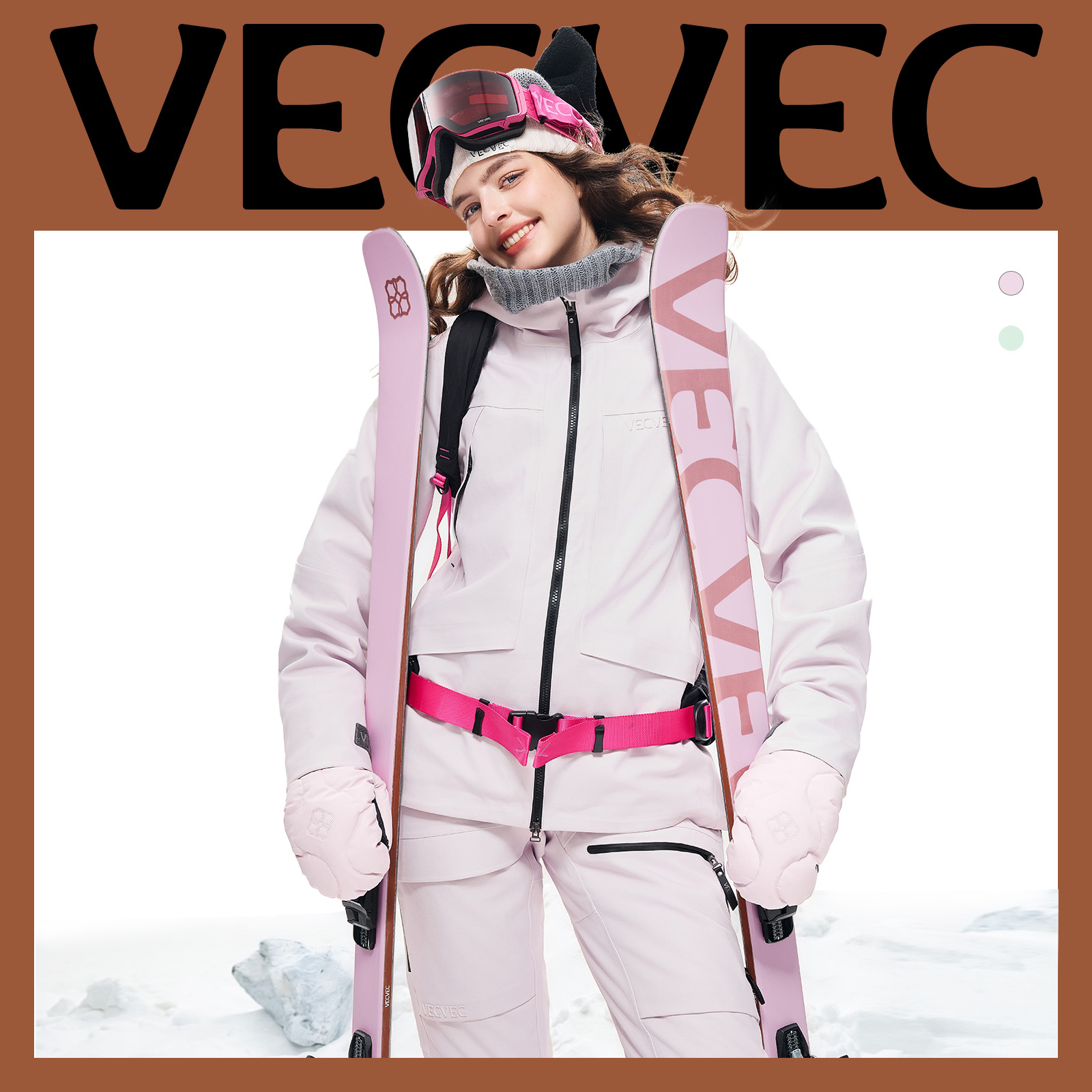 VECOMEC3L滑雪衣双板户外防水