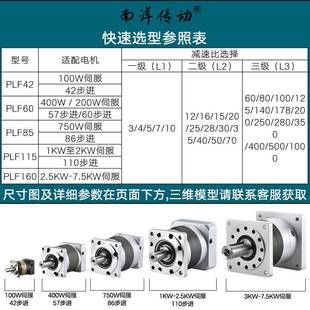 86步进精密齿轮减速器 南洋传动行星减速机40W70W伺5服电0机42