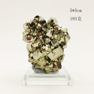 全新黄铁矿原石摆件 天然水晶立方体矿标奇石矿物晶体收藏标本