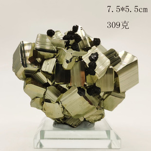 全新天然秘鲁黄铁矿原石矿物标本科普教学摆件家居装饰收藏