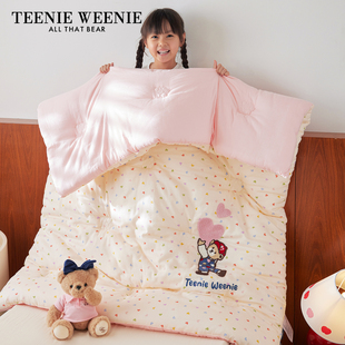 TeenieWeenieA类卡通少女心毛巾绣纯棉被芯全棉春秋被子加厚冬被