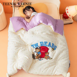 TeenieWeenie小熊卡通A类双层纱全棉纯棉儿童被芯抗菌被春秋冬被
