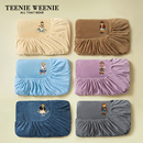 TeenieWeenie奶茶咖色牛奶绒床笠单件冬季 加厚儿童床罩床垫保护套