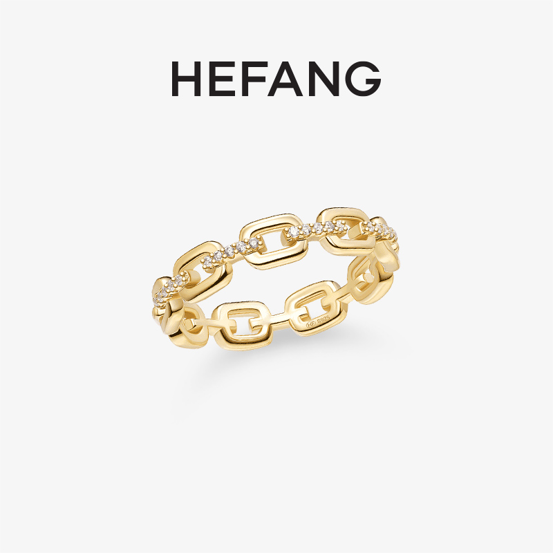 何方珠宝XS链条戒指高级轻奢设计