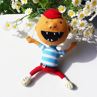 大卫不可以公仔玩偶No david儿童英语课堂绘本教具毛绒娃娃幼儿园