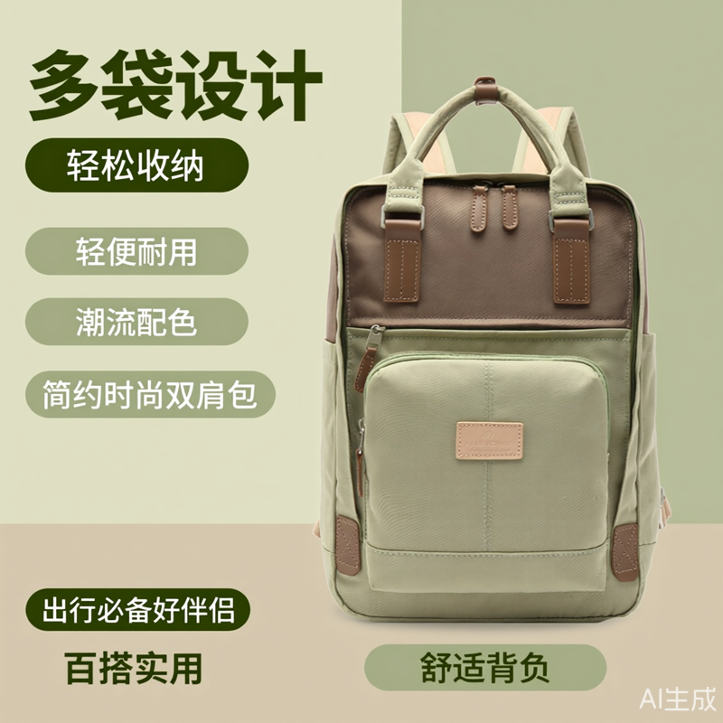 MYD书包甜甜圈双肩包背包