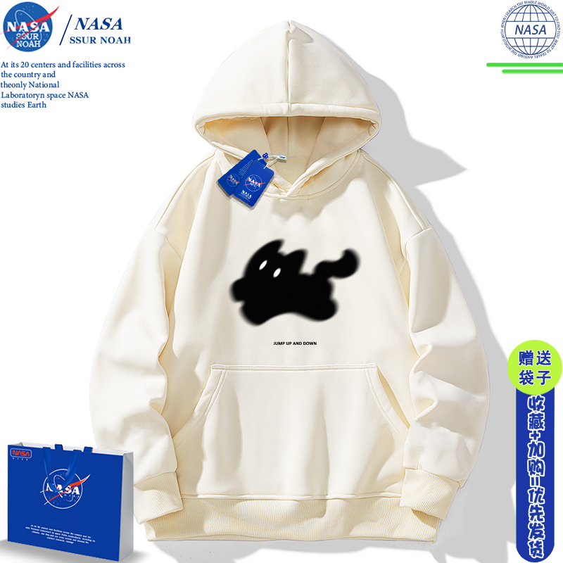 NASA日系小猫卫衣男女款潮牌外套