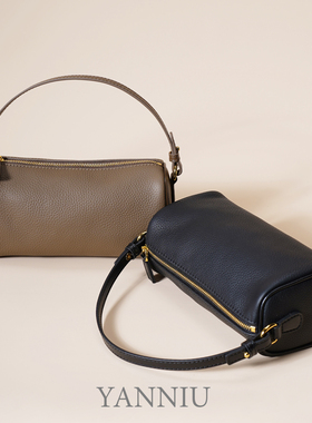 岩牛TOGO皮腋下小方包轻奢2025新款女士流行百搭手提斜跨真皮包包