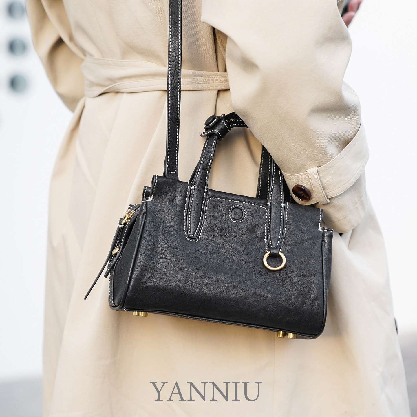 岩牛水晶植鞣头层牛皮手提大包小众高级感小包单肩斜挎包真皮女包,箱包皮具/热销女包/男包,通用款女包,淘宝优惠券,粉丝福利购,淘宝优惠卷