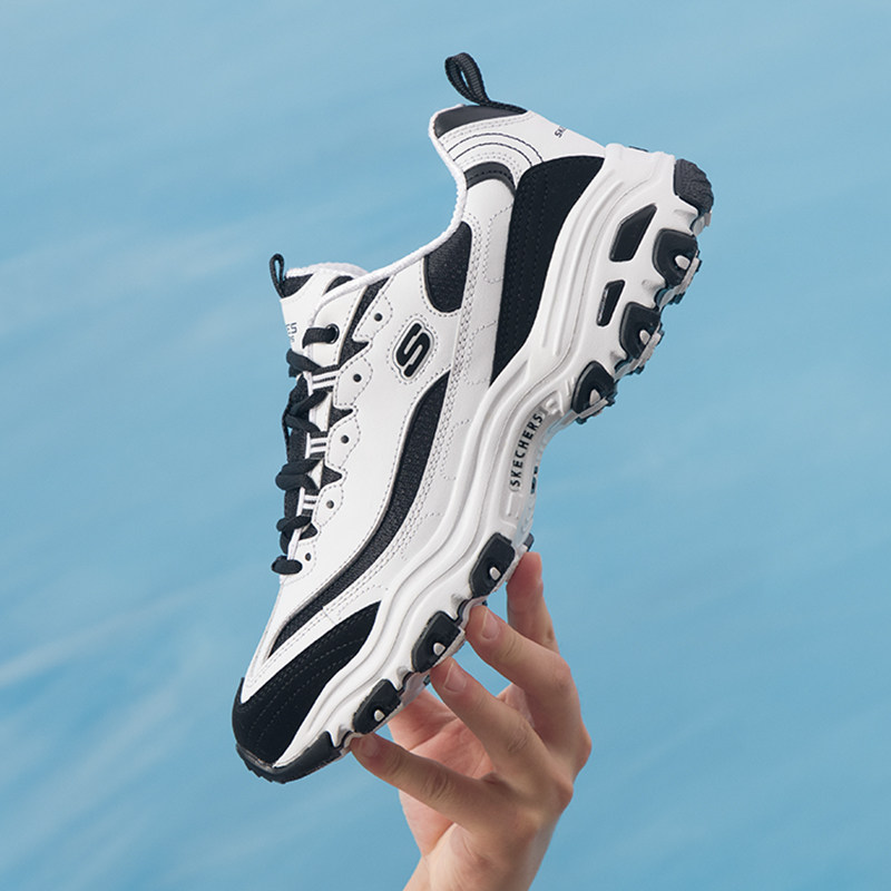 斯凯奇熊猫鞋男秋季新款厚底老爹鞋黑白撞色复古休闲运动鞋,流行男鞋,时尚休闲鞋,淘宝优惠券,粉丝福利购,淘宝优惠卷