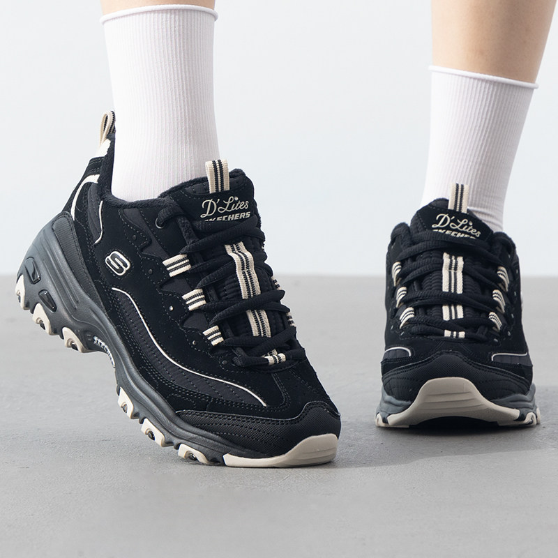 Skechers熊猫鞋加绒保暖复古厚底老爹鞋秋冬新款女鞋冬季雪地靴,女鞋,时尚休闲鞋,淘宝优惠券,粉丝福利购,淘宝优惠卷