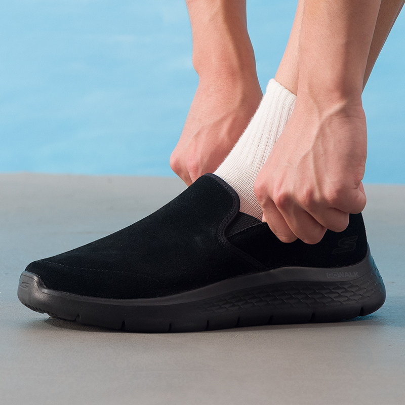 斯凯奇秋季男鞋新款中老年健步鞋软底轻便运动休闲鞋子,流行男鞋,时尚休闲鞋,淘宝优惠券,粉丝福利购,淘宝优惠卷