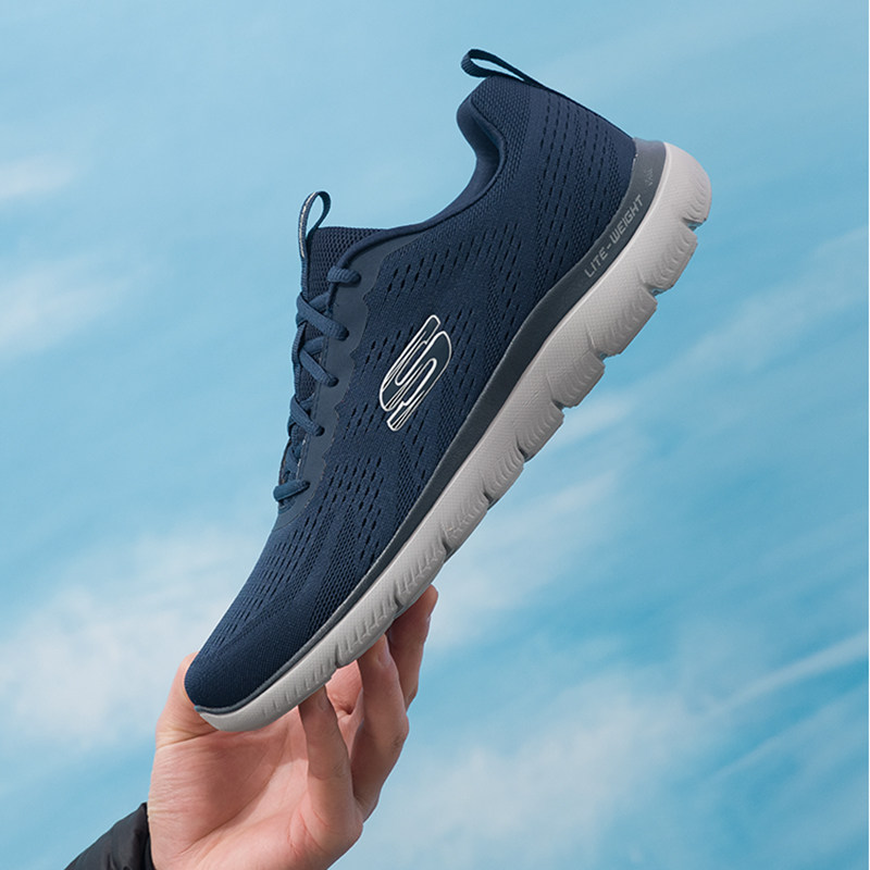 斯凯奇2026新款男鞋软底健步鞋透气网面运动鞋轻便休闲鞋官方,流行男鞋,时尚休闲鞋,淘宝优惠券,粉丝福利购,淘宝优惠卷
