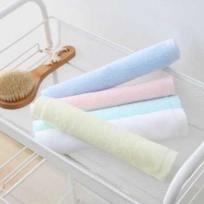 新款直销方巾纯棉可挂式纯色成人儿童方巾全面吸水擦手擦脸小毛巾