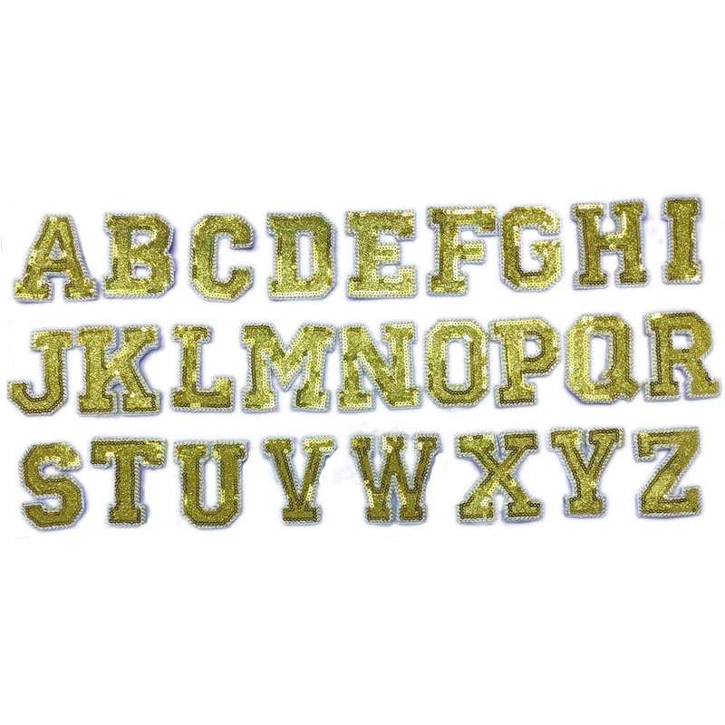 新款直销电脑绣花服装辅料亮片珠片绣英文字母布贴补丁贴花朵蝴蝶