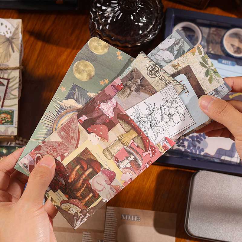 新款直销复古风手帐礼盒套装学生笔记本手账素材套装大礼包礼盒贴