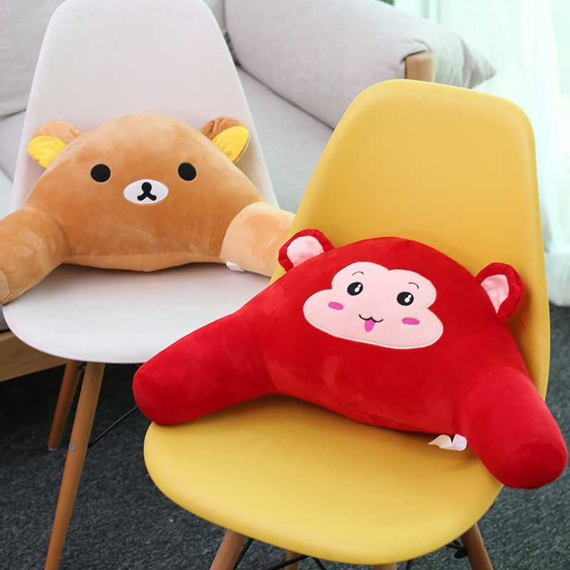 新款直销靠垫办公室腰靠椅子护腰靠枕可爱卡通腰枕汽车抱枕靠背垫