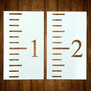 镂空板塑料尺子乡村风格 模板6英尺版 直销英寸刻度款 新款