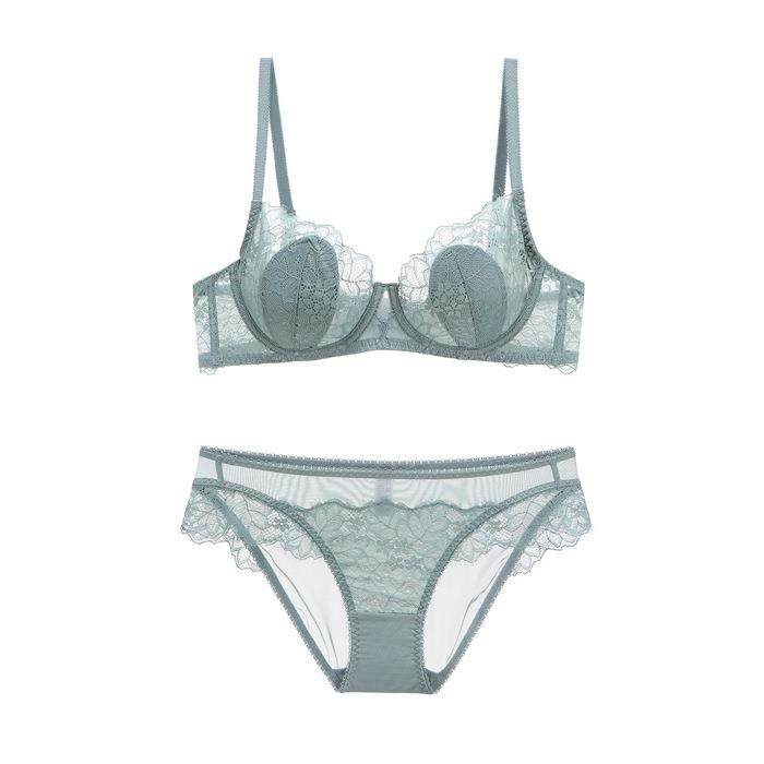 新款直销新款蕾丝薄款女士文胸套装性感睫毛胸罩透气舒适内衣套装