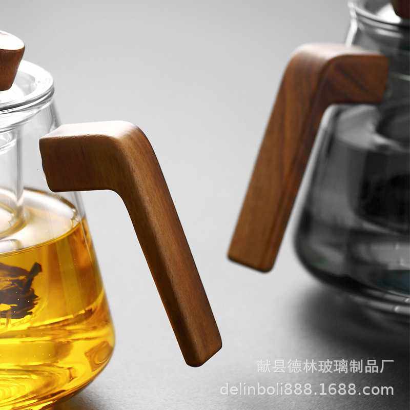 新款直销新品耐热玻璃茶具套装家用高硼硅玻璃茶水分离煮茶泡茶壶