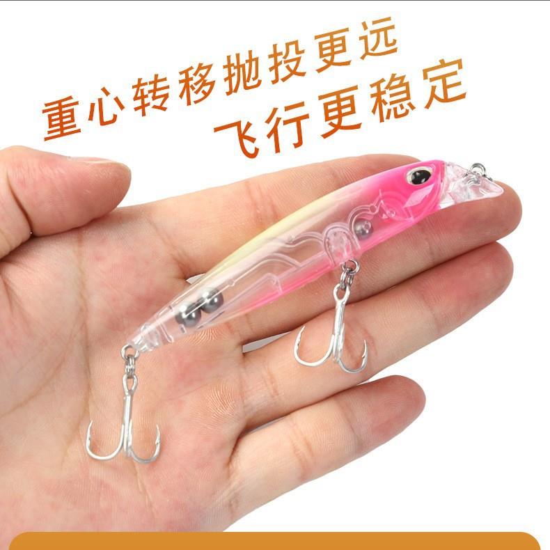 新款直销重心转移路亚饵空白胚体毛坯鱼饵 9.2g/9.5cm短舌浮水米