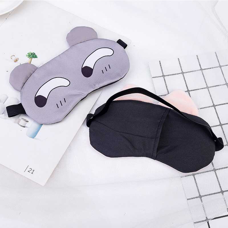 新款直销卡通睡眠遮光眼罩可调节现货午休睡觉专用透气冰敷眼罩
