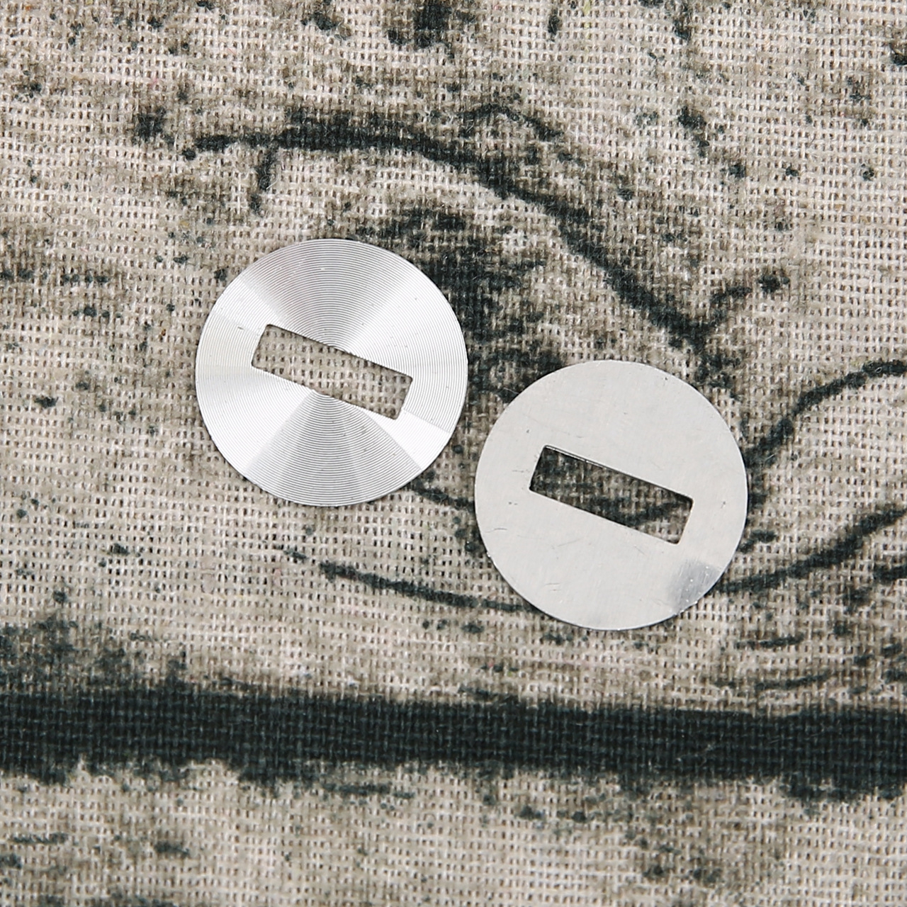 新款直销CD纹铝片 旋钮音响装饰片 反光空白铝铭牌 cd纹标牌加工