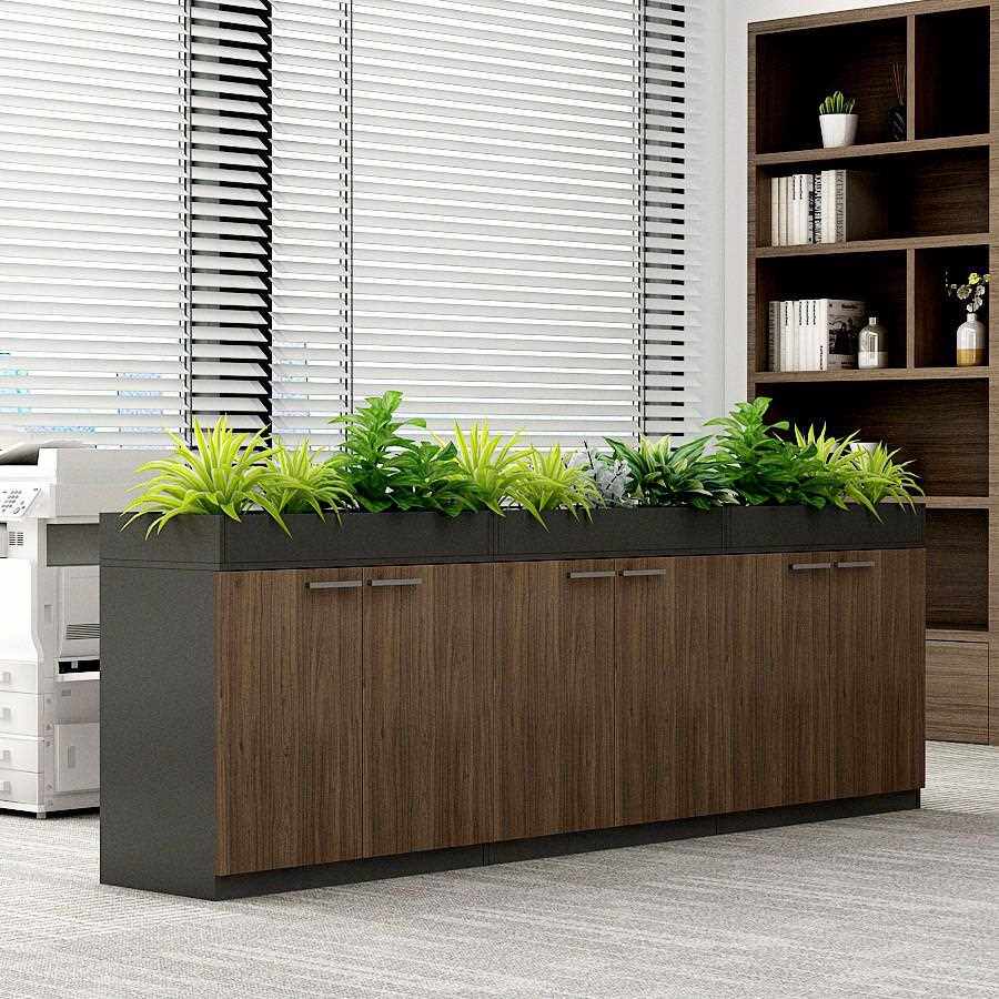 新款直销办公室隔断柜文件柜资料柜花槽柜花柜储物木质柜矮柜边柜