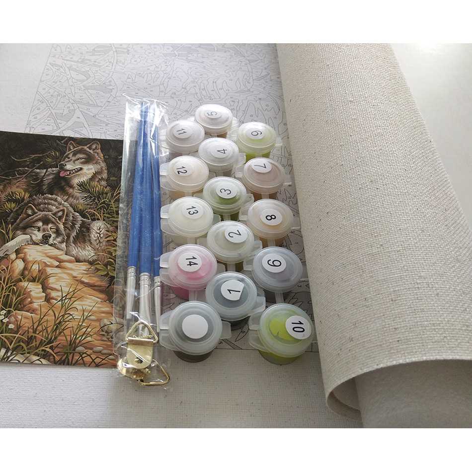 新款直销跨境一件数字油画无框Diy4050背影wish亚马逊ebay厂玄关8