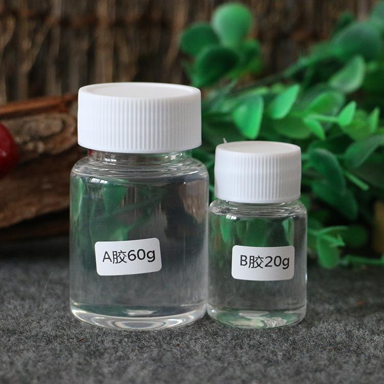 新款直销高透明水晶滴胶3:1环氧树脂ab胶手工diy手机壳商标标牌用