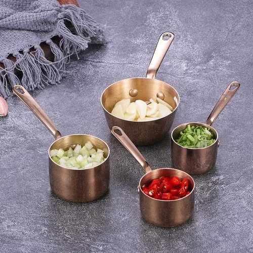 新款直销直供加厚04不锈钢迷你汁酱锅碟厨房酒店酱汁调料多功能锅