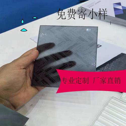 新款直销双钢化超白玻璃隔断屏风酒店艺术玻璃山水画双层夹胶夹娟