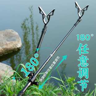 新款直销支架路亚滑漂支架钓鱼路滑后挂炮台路滑杆鱼竿支架矶竿海