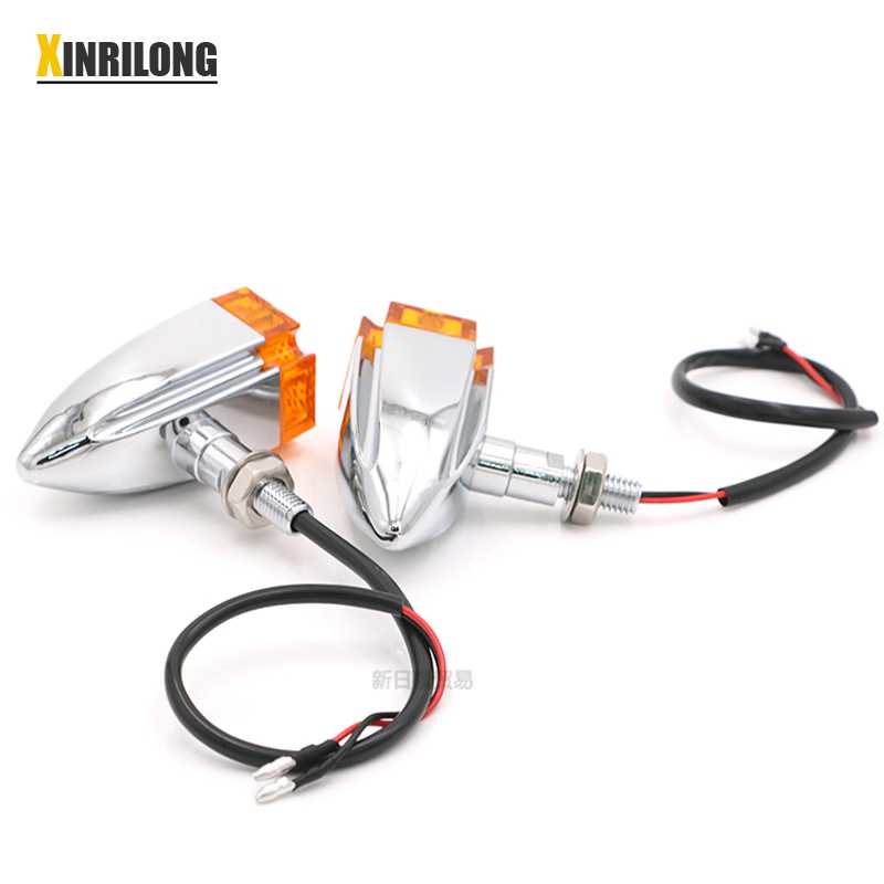 新款直销摩托车哈雷LED转向灯改装铝合金通用方向灯信号灯转弯灯