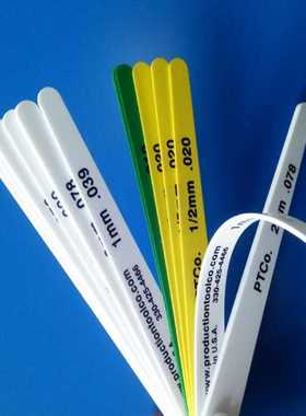 新款直销彩色塑料塞尺15026 塑胶塞片19350厚薄规15017单片8