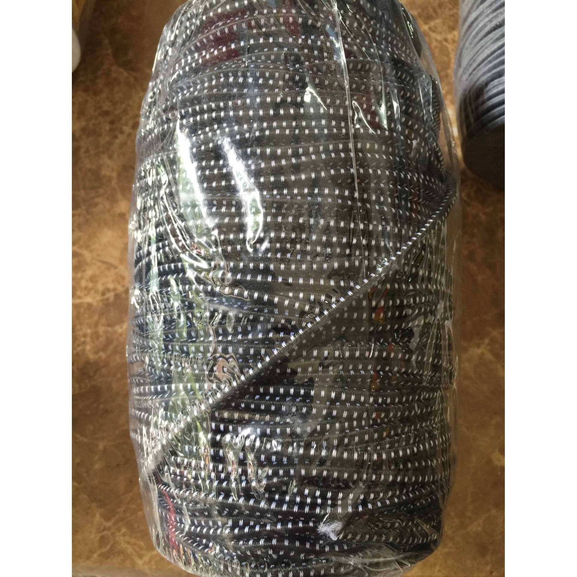新款直销现货3.0mm圆松紧带黑色彩色圆橡筋圆弹力绳收缩