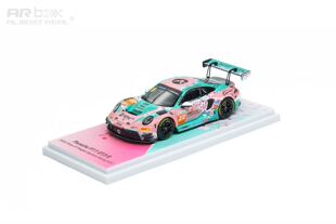 AR 保时捷 911 GT3 R 1:64 粉色十里桃花宁波站 绝对车队#22