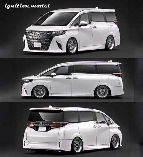 IG 1:18 丰田 ALPHARD Z (H40W) 珍珠白 树脂车模