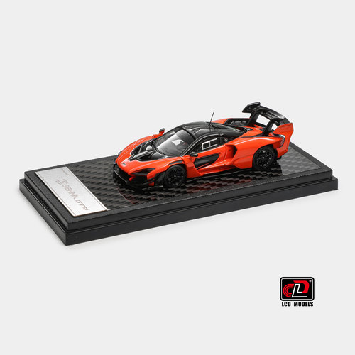 LCD 1:64 迈凯伦 塞纳 Mclaren Senna GTR 木瓜橙合金汽车模型