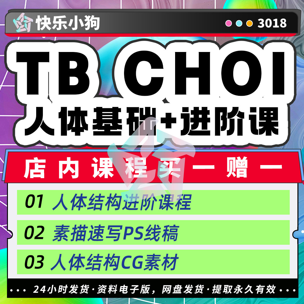 tb choi 人体结构基础进阶绘画教课程素描速写线稿ps角色cg素材