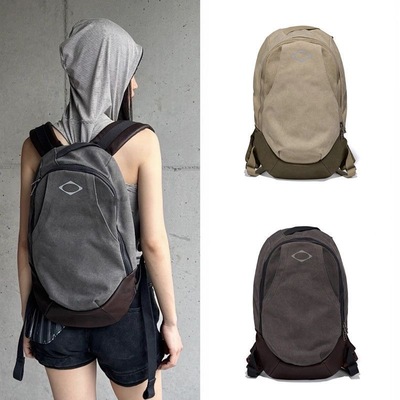 韩国新款 mschf25夏款水洗做旧工业复古拼接双肩包背包