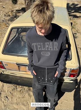 SS26 YOUNGYTKING Telfar Cortis风华夫格美式复古长袖男女