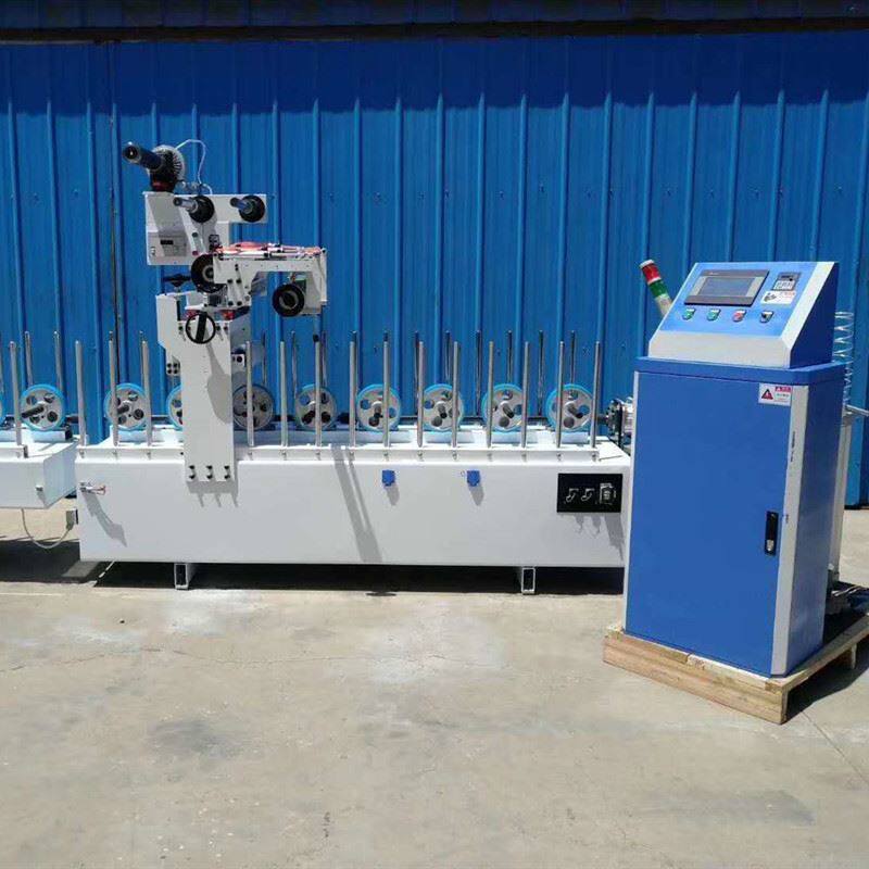 厂家定制网红格栅板多面包覆机热熔胶免漆包膜机线条覆膜机