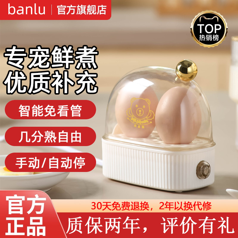煮蛋器家用定时预约蒸蛋迷你自动断电小型多功能早餐神器一人智能