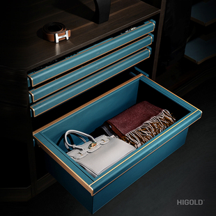 悍高葆碟BV系列深皮篮柜内拉篮时尚轻奢衣柜衣帽间收纳五金