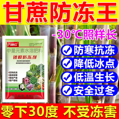 甘蔗防冻液防冻剂甘蔗防冻叶面肥耐寒增产降低冰点蔬菜果树防冻剂